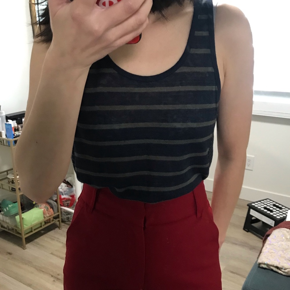 Vince Navy Tank Top